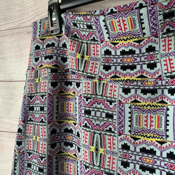 LuLaRoe Cassie Pencil Skirt Geometric Abstract Western Pattern Pull-On Size XL - Picture 12 of 15